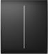 Ajax Systems Recessed Wall Switch Two-Way with Frame Black