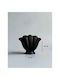 SteweHome Decorative Plastic Vase Black 19x15cm