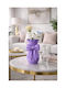 SteweHome Vază Decorativă Din Plastic Violetă Y19cm