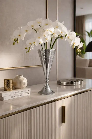 SteweHome Decorative Vase Metallic