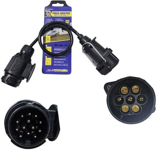 Rchang Αντάπτορας Τρέιλερ 13 Πιν 7 Πιν Καλώδιο 40cm Poles Adapter 0111735