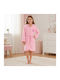 Ramel Kids Bathrobe Pink Hooded