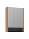 Hanah Home Bathroom Mirror from MDF with Cabinet 60x16cm Brown
