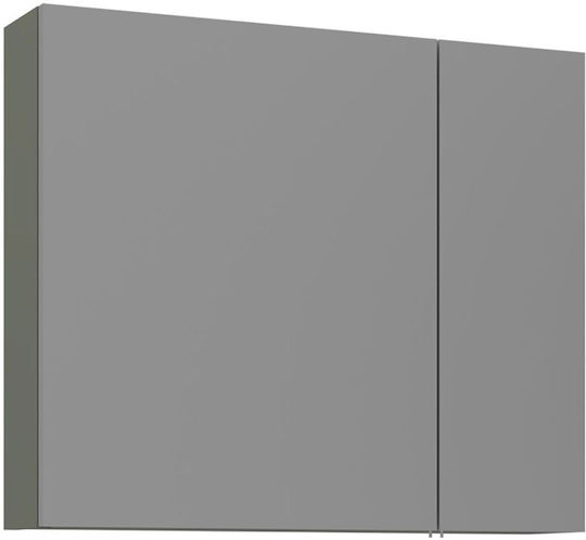 Hanah Home 785PNC1306 Badezimmerspiegel aus MDF mit Schrank 75x16cm Grüner