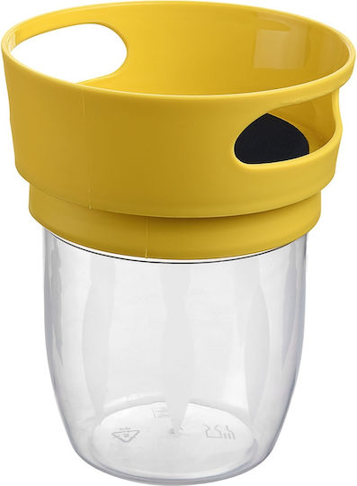 TnS Plastic Yellow Lunch Box 11x11cm