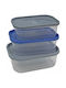TnS TnS Kunststoff Mittagsboxen Grau 21,2x14,6cm