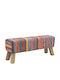Outdoor Wooden Bench 110x30x45cm