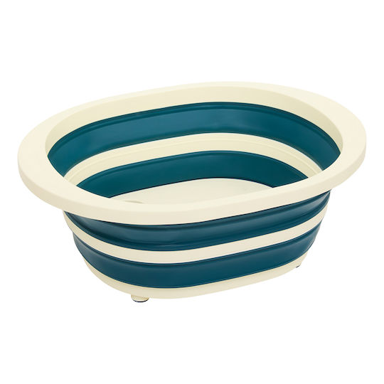 5Five Folding Cleaning Bucket 40x31.5x14.5cm Capacity 8lt Blue
