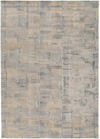 Koulis Carpets Living Room Rug Rectangular Grey-Cream 140x190cm