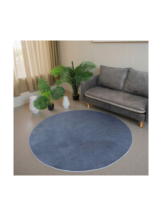 Strado Covor Rotund Gri Φ160cm