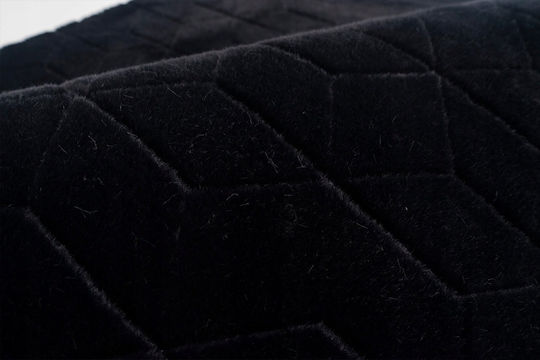 Strado Rabbit Rectangular Rug Black 120x170cm