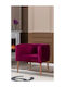SteweHome Drehbarer Lila Sessel 60x55x55cm