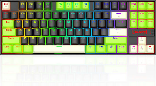 Redragon Kumara K552BG-RGB-M Gaming Πληκτρολόγιο Tenkeyless με Μεμβράνης διακόπτες και RGB φωτισμό (Αγγλικό US)