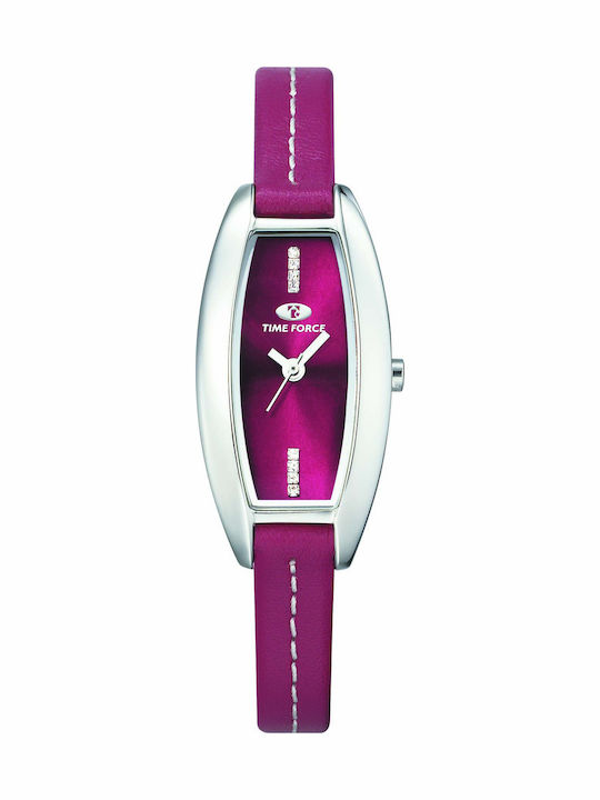 Time Force Women's Watch 21mm Battery with Red Metal Strap