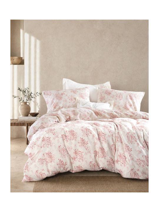 Rythmos Set Quilt Single 160x240cm Gardenia Pin...