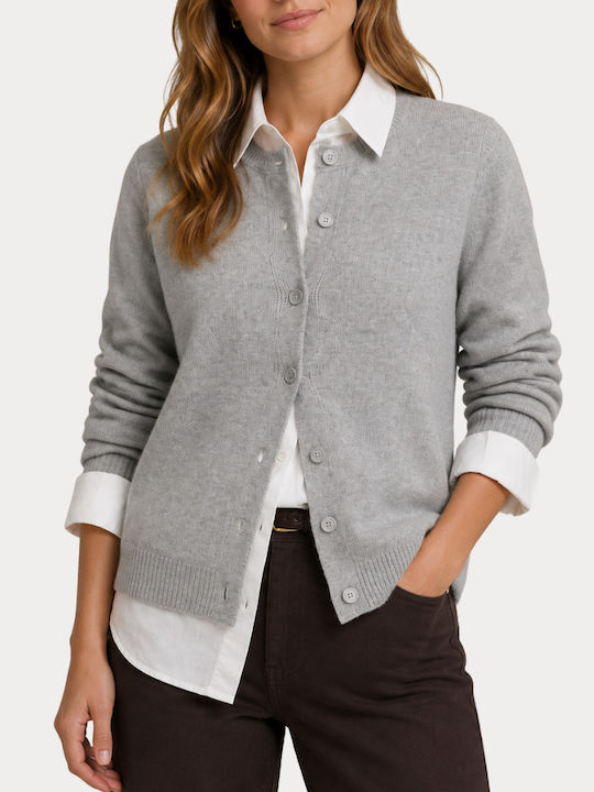 Only Cardigană pentru femei tricotată Light Grey