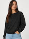 Lang Damen Sweatshirt Schwarz