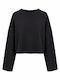 Damen Crop Top Schwarz