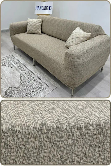 SteweHome Elastic Cover for Three Seater Sofa Vizón 180x237cm