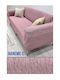 SteweHome Elastische Abdeckung Für Dreisitziges Sofa Rosa 180x237cm