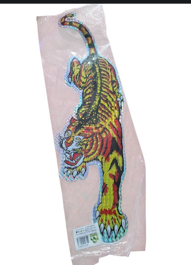 OEM Large Holographic Tiger Glitter Sticker 50x15cm Art 10063