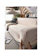 SteweHome Elastisches Abdeckung Für Dreisitziges Sofa Ecru 180x230cm