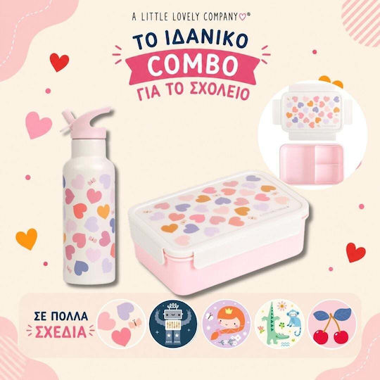 A Little Lovely Company Stainless Steel Kids' Dinner Set 0.5lt