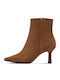Leder Damen Stiefeletten Braun