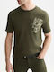 Khaki Herrenbluse