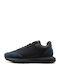 Men's Sneakers Black- Blue