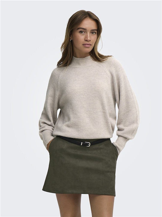 Jdy Damen Langärmeliges Rollkragenpullover Beige