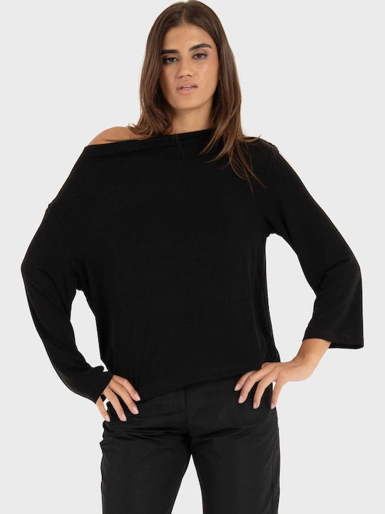 Bluza Damă Mânecă Lungă Black