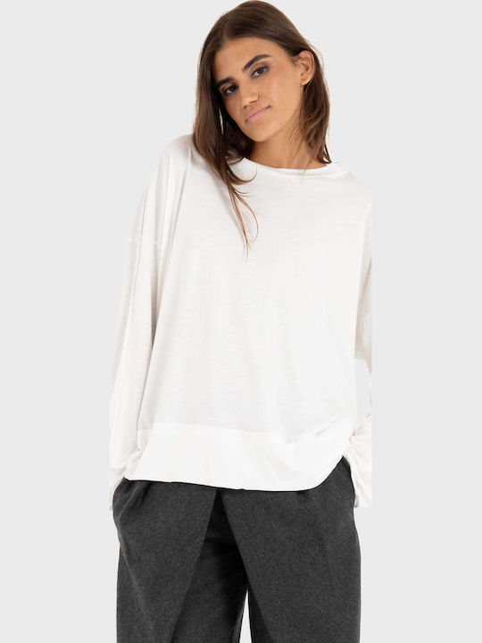 Four Minds Bluza Damă Bumbac Mânecă Lungă Off W...