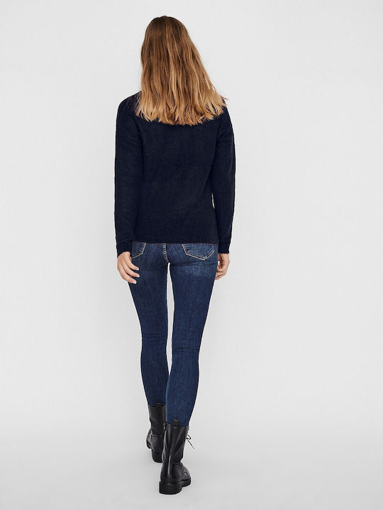 Vero Moda Pulover damă cu decolteu în V Albastru