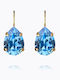 Mini Drop Klemme Ohrringe Dunkelblau