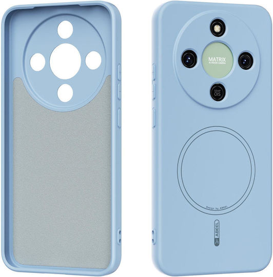 Abeel Honor Magic8 Lite/x9d/honor X70 5g Mobile Phone Case Thin Circle Magsafe Silicone Sky Blue