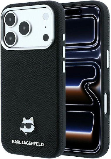 Karl Lagerfeld Etui Grained Choupette Head Metal Magsafe Do Iphone 18 Pro Max 17 Pro Max Czarny Klhmp18x6pschlk