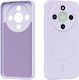 Abeel Honor Magic8 Lite/x9d 5g/honor X70 5g Thin Circle Magsafe Silicone Lilac Purple Mobile Phone Case