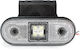 Комплект 2 Лед Висящи Маркерни Светлини 4 Леда 12/24v Бели 115 мм 0193b