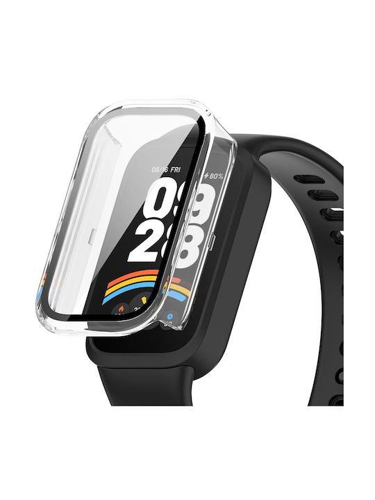 2 In 1 Θήκη Προστασίας + Tempered Glass Xiaomi Smart Band 9 Active Redmi Band 3 Transparent