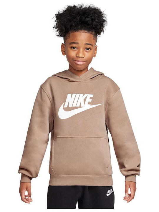Nike Fleece Kids Hoodie With Hood and Pockets C...