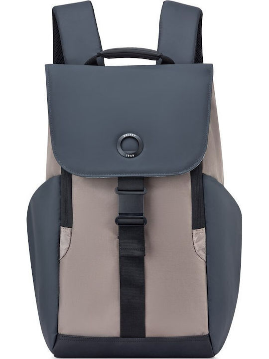 Delsey Securflap Rucksack Für Laptop 15.6 Zoll In Braune Farbe