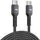 ATC USB-C кабел мъжки - USB-C 60W Черен 2m 20.003.0016