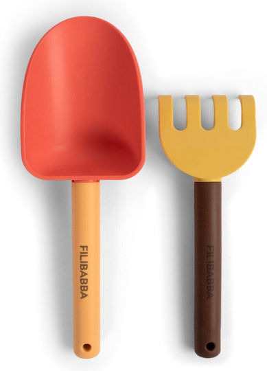 Filibabba Filibabba Beach Shovel & Rake Set Peach Mix 108.00450