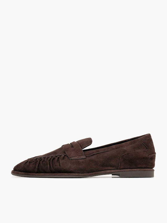 Babe.bis Leder Damen Mokassins in Braune Farbe