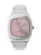 Timex Дамски часовник 34mm Кварцов със сребрист стоманен браслет