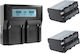 Diat Doppelter Kamerabatterien Ladegerät Bildschirm Ac Dc Usb Ports 2 Decoding Batterien 7800mah NP-F970