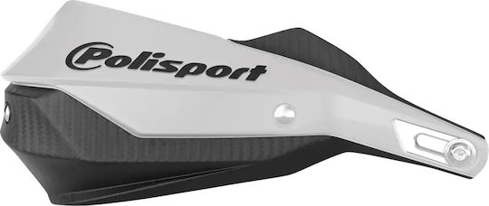 Protective Motorcycle Handguards in White Colour