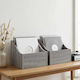 vidaXL LP Box 2 Pcs Grey Sonoma 37 x 33 x 32 cm Engineered Wood