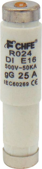 Sicherungsglieder Φυσιγγιο Τυπου Δεη Di E16 25a Chf Set 10